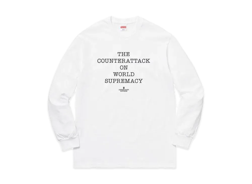 Supreme Undercover Public Enemy Counterattack L/S Tee "White"