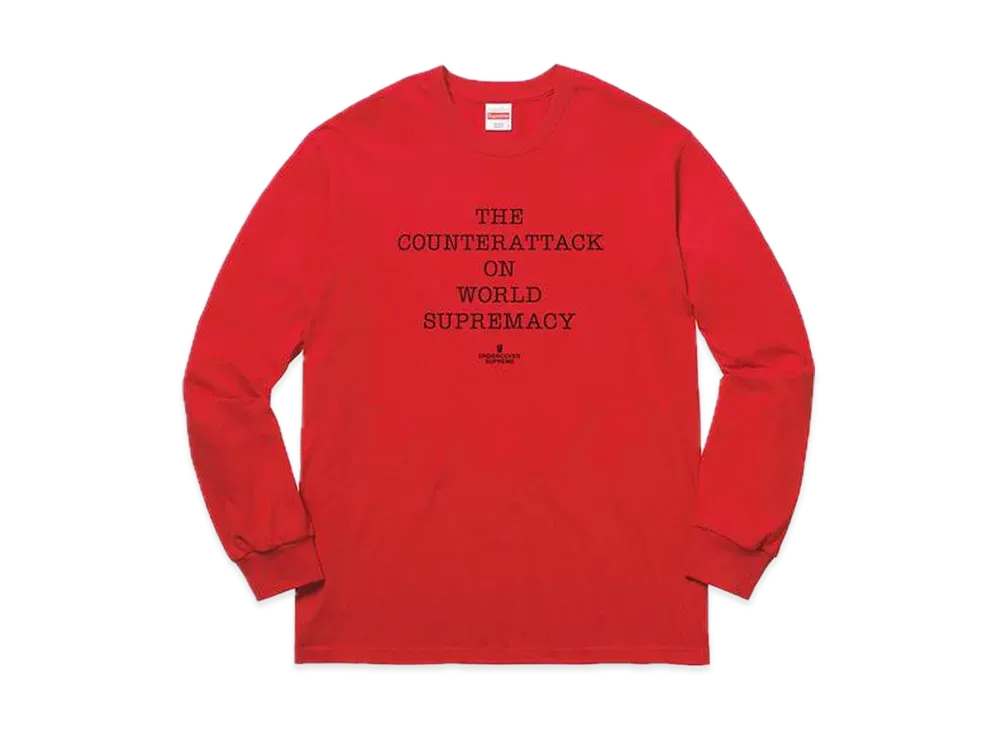Supreme Undercover Public Enemy Counterattack L/S Tee "Red"