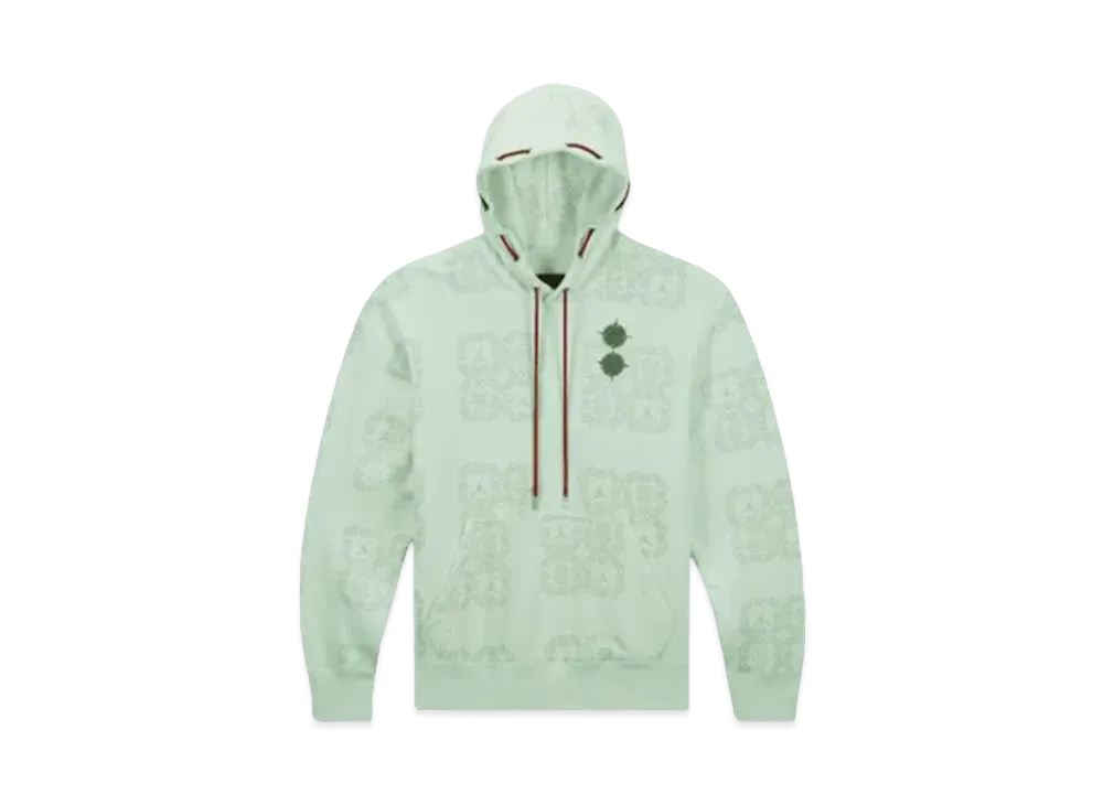 Jordan x Clot All Over Print Fleece Hoodie "Green"