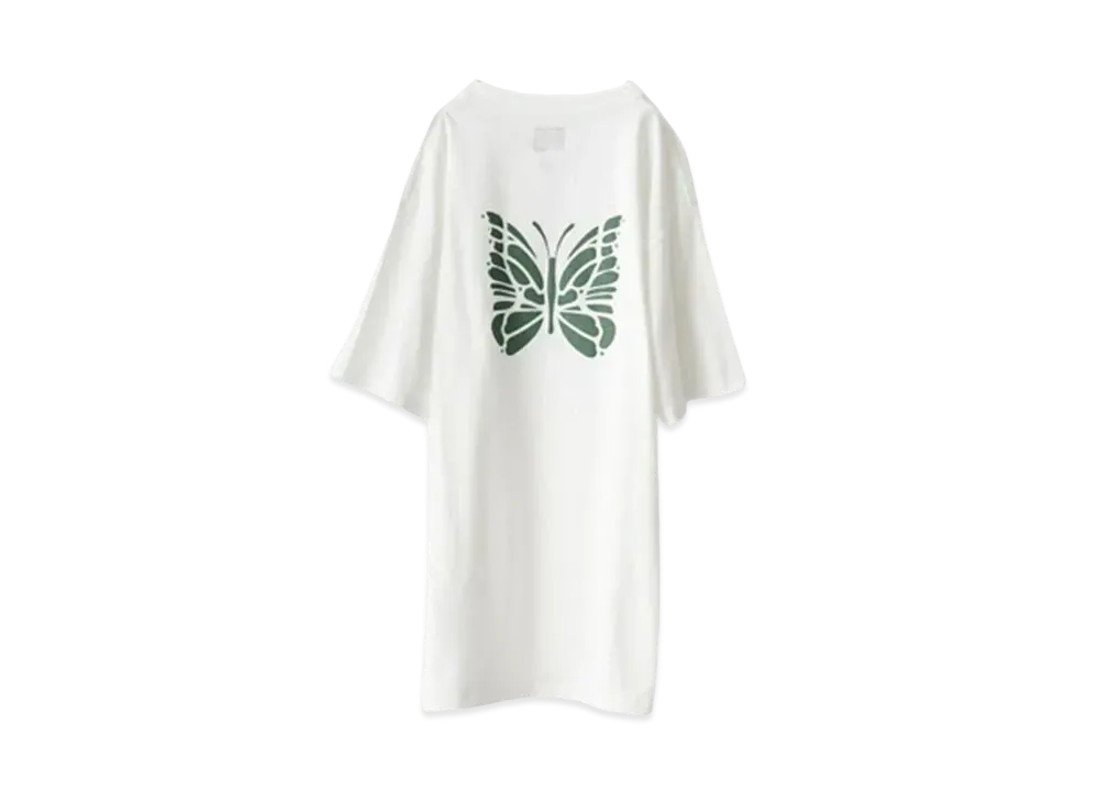 Needles x JEANS FACTORY Big Papillon T-Shirt "WHT/DGR"
