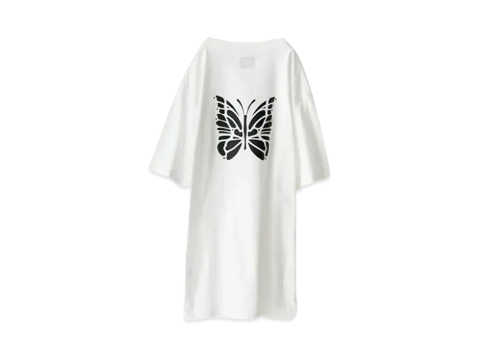 Needles x JEANS FACTORY Big Papillon T-Shirt "WHT/BLK"