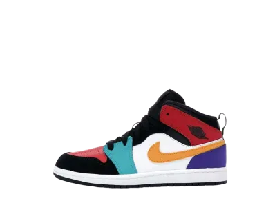 Nike PS Jordan 1 Mid "Bred/Multi Color "