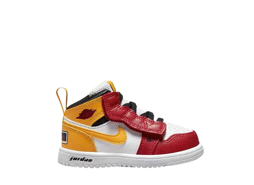 Nike TD Jordan 1 Mid ALT "Red Gold White"