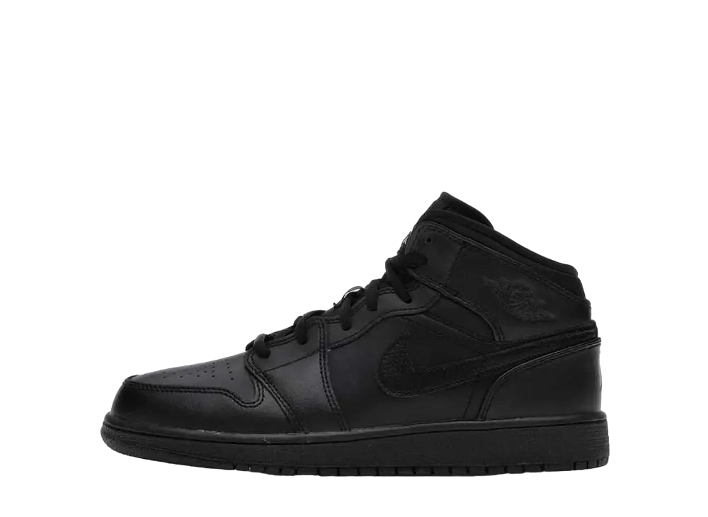 ナイキ GS エアジョーダン1 レトロ ミッド "ブラック" (2016)