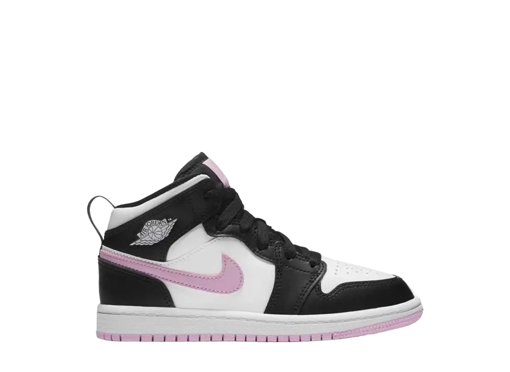 Nike PS Jordan 1 Mid "White/Light Arctic Pink"