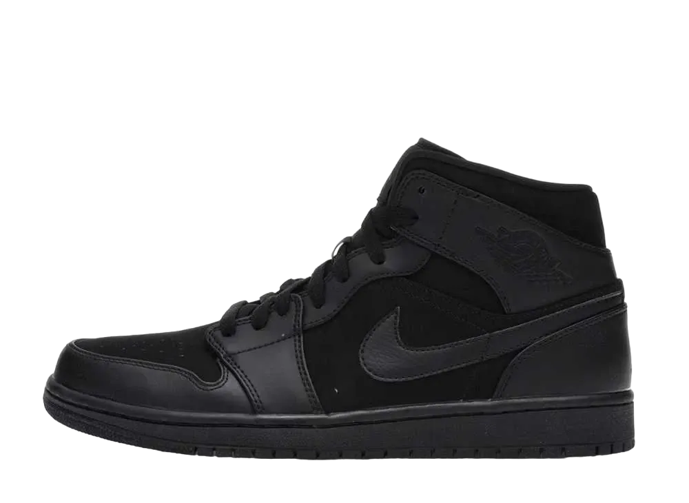 ナイキ エアジョーダン1 ミッド "トリプル ブラック" (2014)