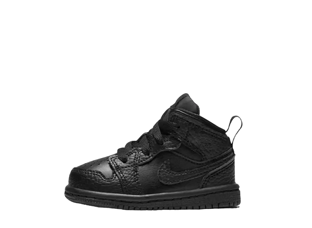 ナイキ TD エアジョーダン1 ミッド "トリプルブラック"(キッズ)