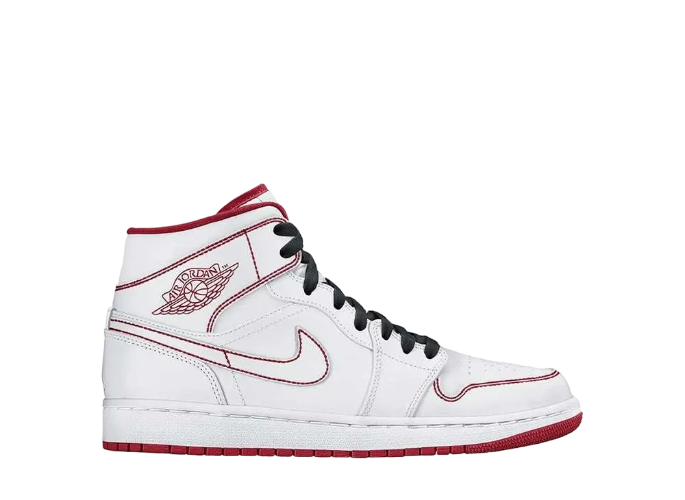 Nike GS Air Jordan 1 Mid "White Gym Red"