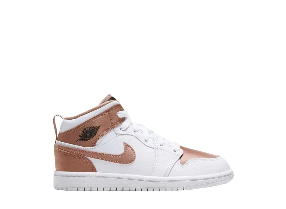 Nike PS Jordan 1 Mid "White/Rose Gold"