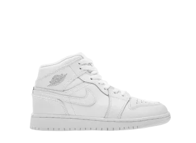 Nike GS Air Jordan 1 Mid "White Pure Platinum" (2018)