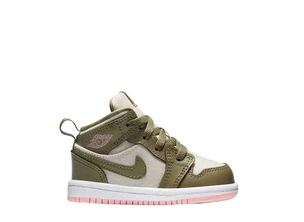 Nike TD Jordan 1 Mid "Trooper Bleached Coral"