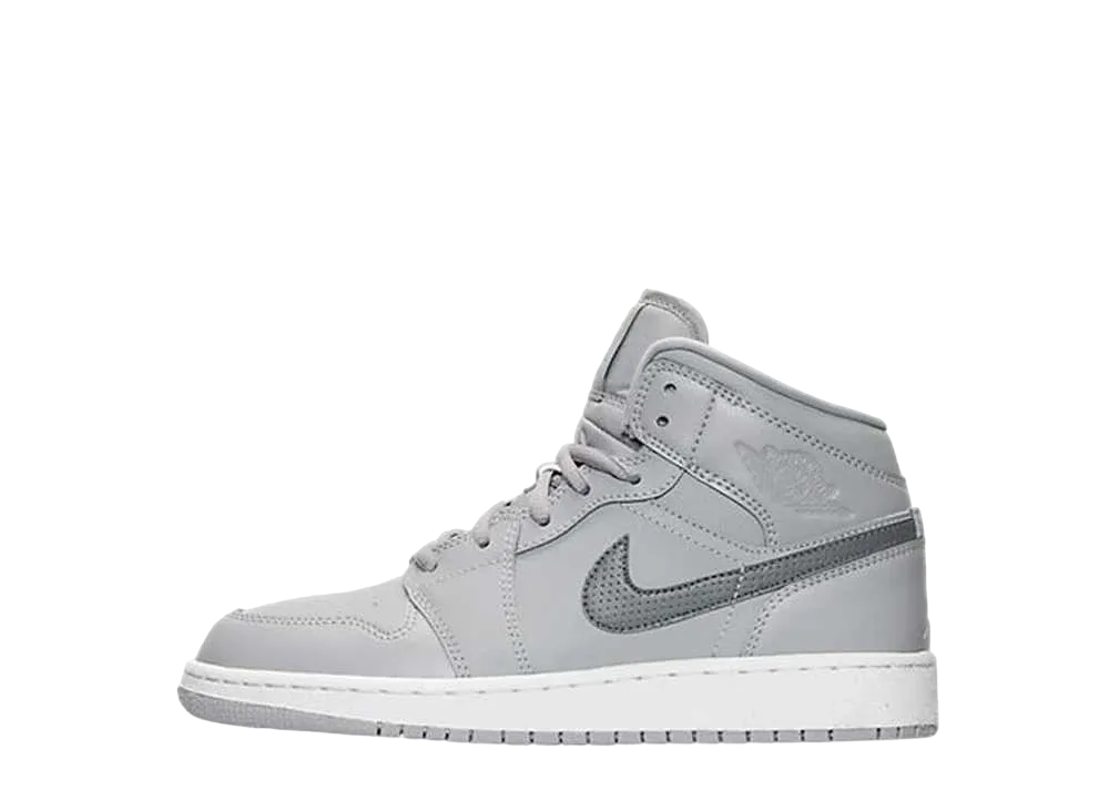 Nike GS Air Jordan 1 Mid "Wolf Grey Cool Grey"