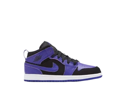 Nike PS Jordan 1 Mid "Black/Dark Concord"