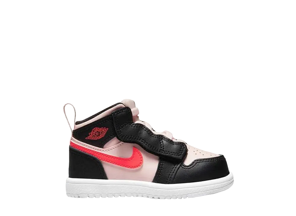 Nike TD Jordan 1 Mid ALT "Black/Pink Crimson"