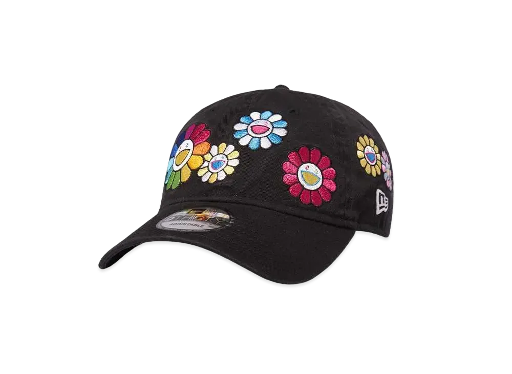 NEW ERA TAKASHI MURAKAMI 9THIRTY Cloth Strap FLOWER ALLOVER "Black"