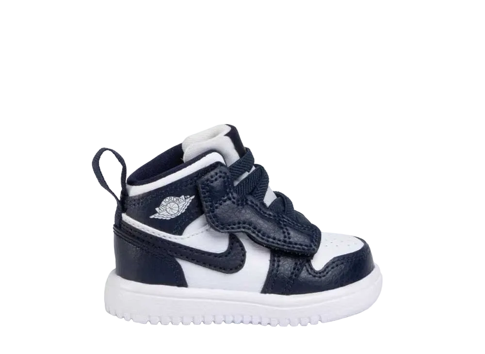 Nike TD Jordan 1 Mid ALT "White/Metallic Gold/Obsidian"