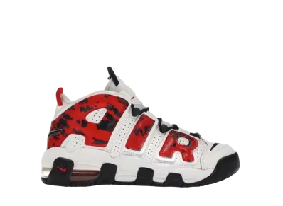 Nike GS Air More Uptempo "White Blue Red Camo"
