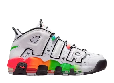 Nike Air More Uptempo 96 Ghost "White/Blue/Orange Green"