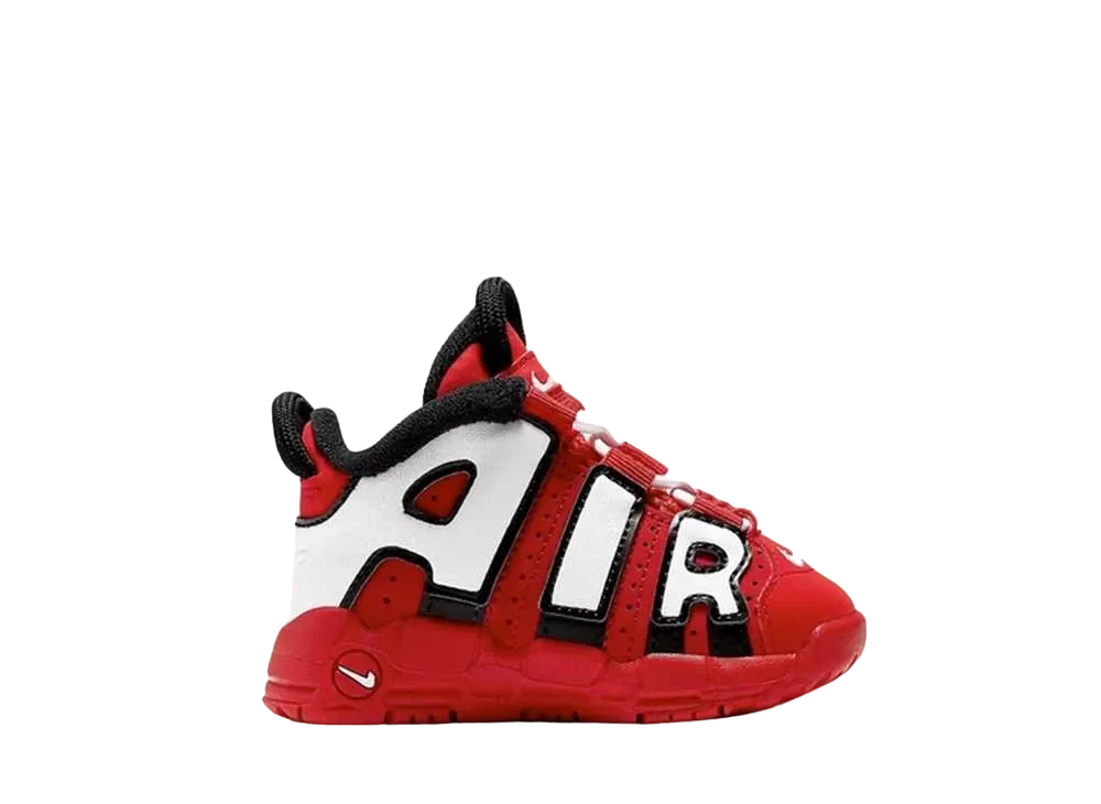 Nike TD Air More Uptempo "University Red/Black/White"