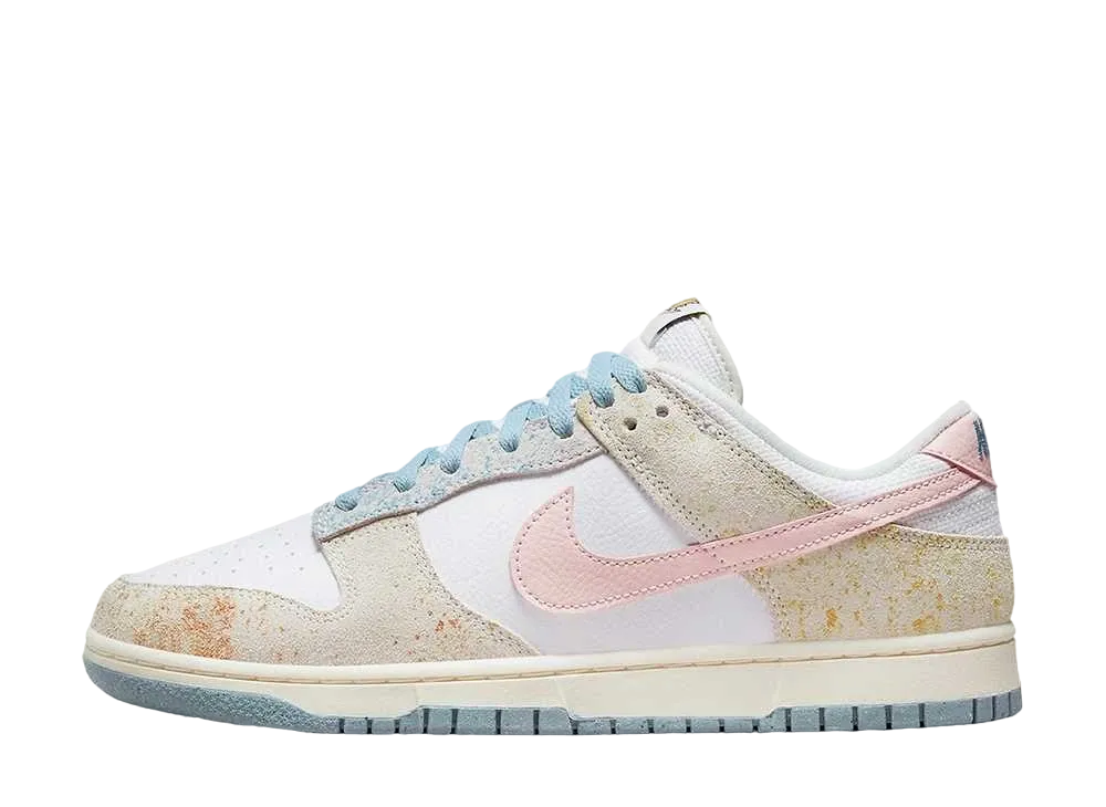 ナイキ ダンク ロー レトロ "ピンクブルー/ゴールドフェイド"