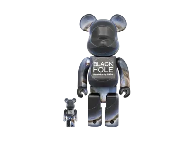 Bearbrick HOLE BLACK 100% & 400%