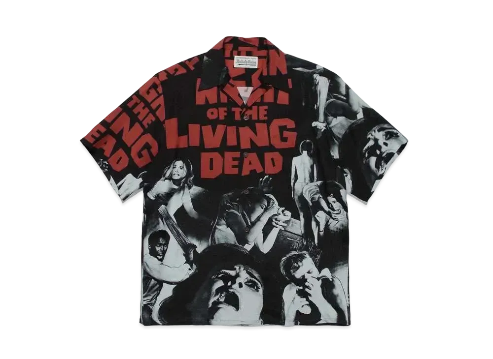 WACKO MARIA NIGHT OF THE LIVING DEAD / HAWAIIAN SHIRT "Red"