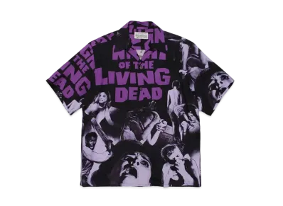 WACKO MARIA NIGHT OF THE LIVING DEAD / HAWAIIAN SHIRT "Purple"