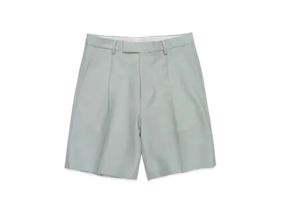 WACKO MARIA PLEATED SHORTS (IMPOET FABRIC / DOEMEUIL) "Mint"