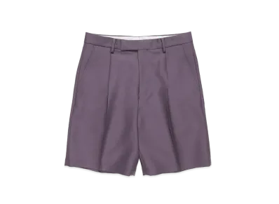 WACKO MARIA PLEATED SHORTS (IMPOET FABRIC / DOEMEUIL) "Purple"