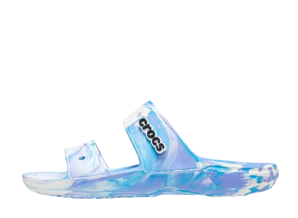 クロックス クラシック クロックス マーブル サンダル "ホワイト/オキシゲン"