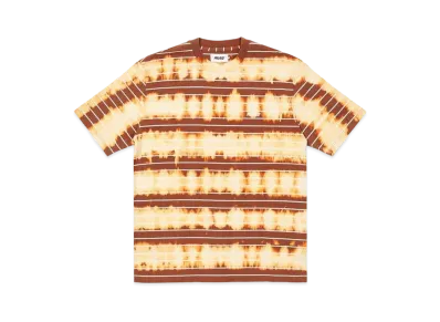 PALACE BLEACHED STRIPE T-SHIRT "Brown"