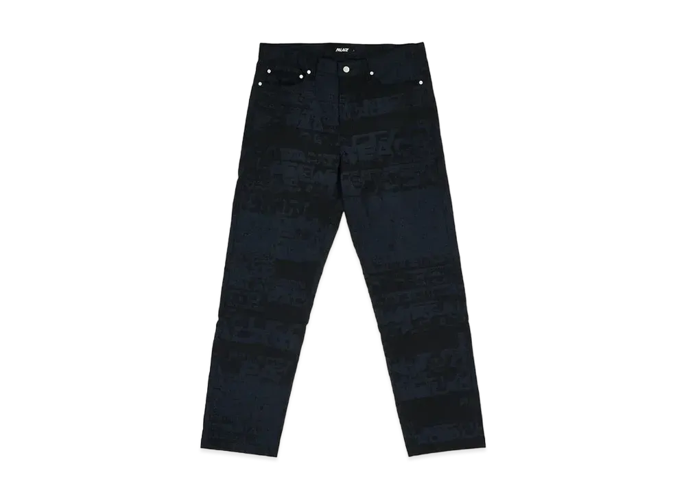 PALACE CITIES JACQUARD TROUSER "Black"