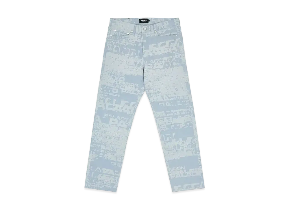 PALACE CITIES JACQUARD TROUSER "Blue"