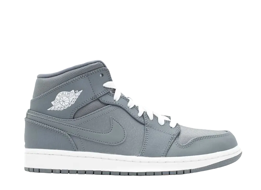 ナイキ エアジョーダン1 ミッド レトロ "クール グレー"