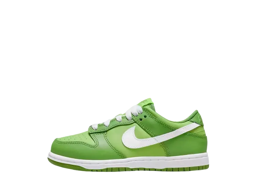 ナイキ PS ダンク ロー "クロロフィル/ホワイト/ヴィヴィッドグリーン"(キッズ)