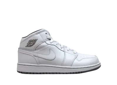 Nike GS Air Jordan 1 Mid "White"
