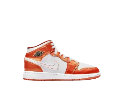 Nike PS Jordan 1 Mid SE "Metallic Electro Orange"