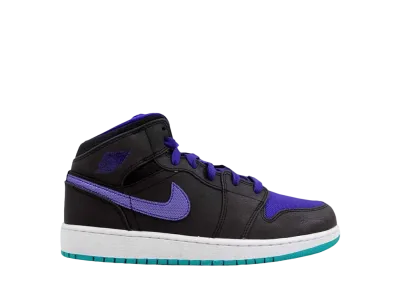 Nike GS Air Jordan 1 Mid "Black"