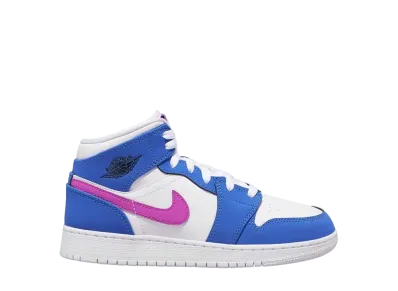 Nike GS Air Jordan 1 Mid "Hyper Royal Hyper Violet"
