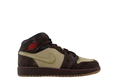 Nike GS Air Jordan 1 Mid PRM "Baroque Brown"