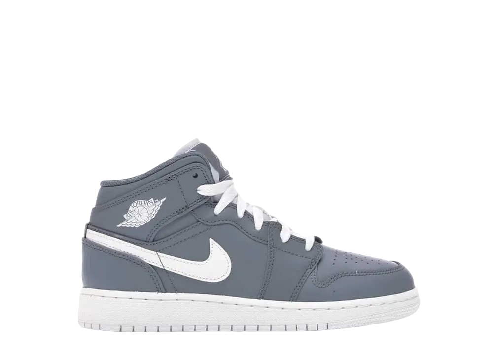Nike GS Air Jordan 1 Mid "Cool Grey White"
