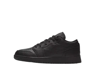ナイキ GS エアジョーダン1 ロー タンブレッド レザー "ブラック"