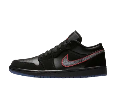 ナイキ エアジョーダン1 ロー "ブラック/レッド オービット"