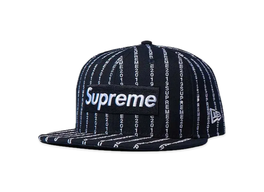 Supreme Text Stripe New Era® "Navy"