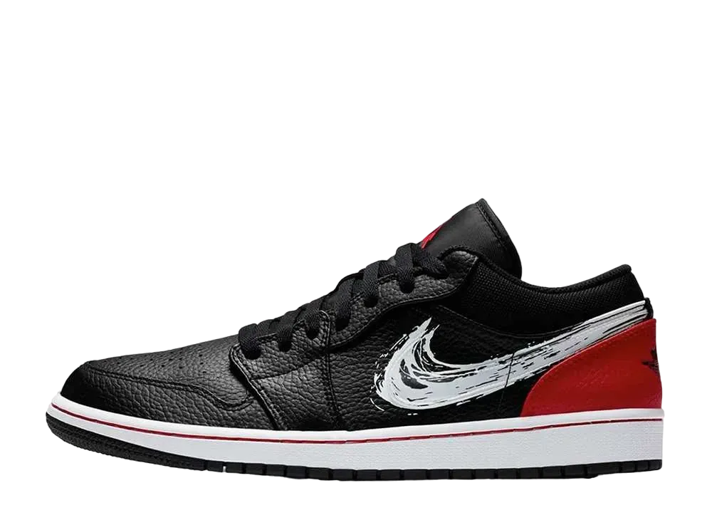 ナイキ エアジョーダン1 ロー "ブラッシュストローク スウッシュ"