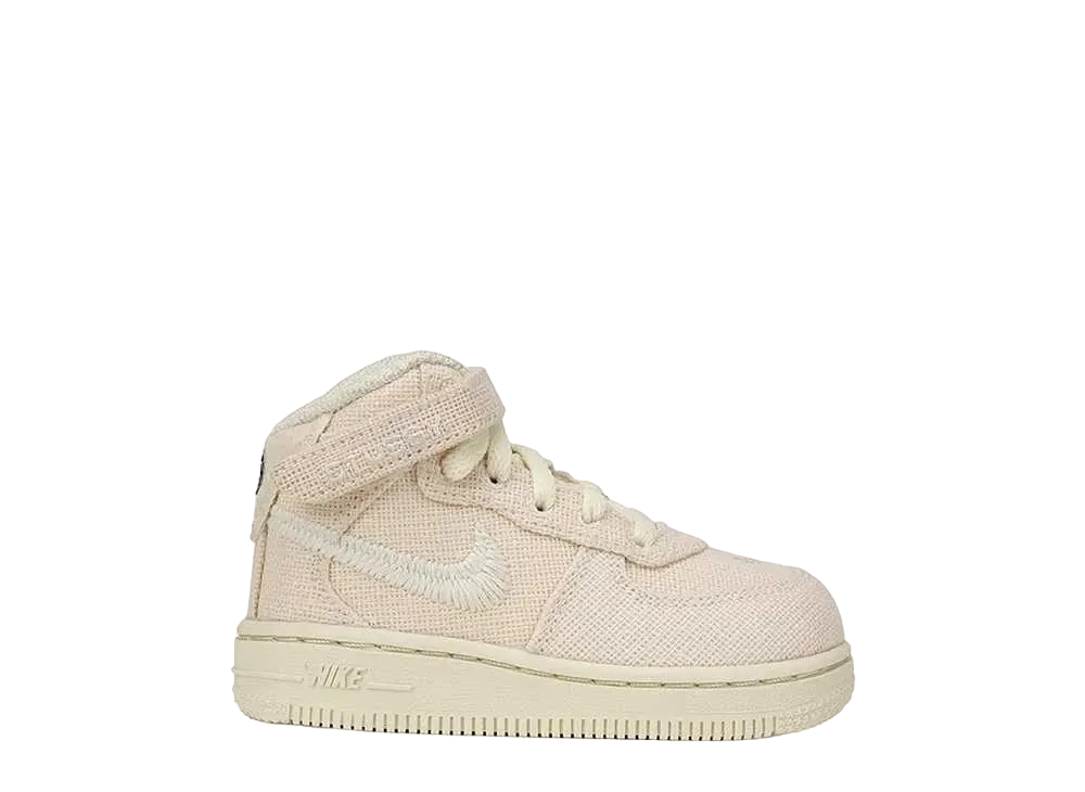 Stussy × Nike TD Air Force 1 Mid "Hemp"
