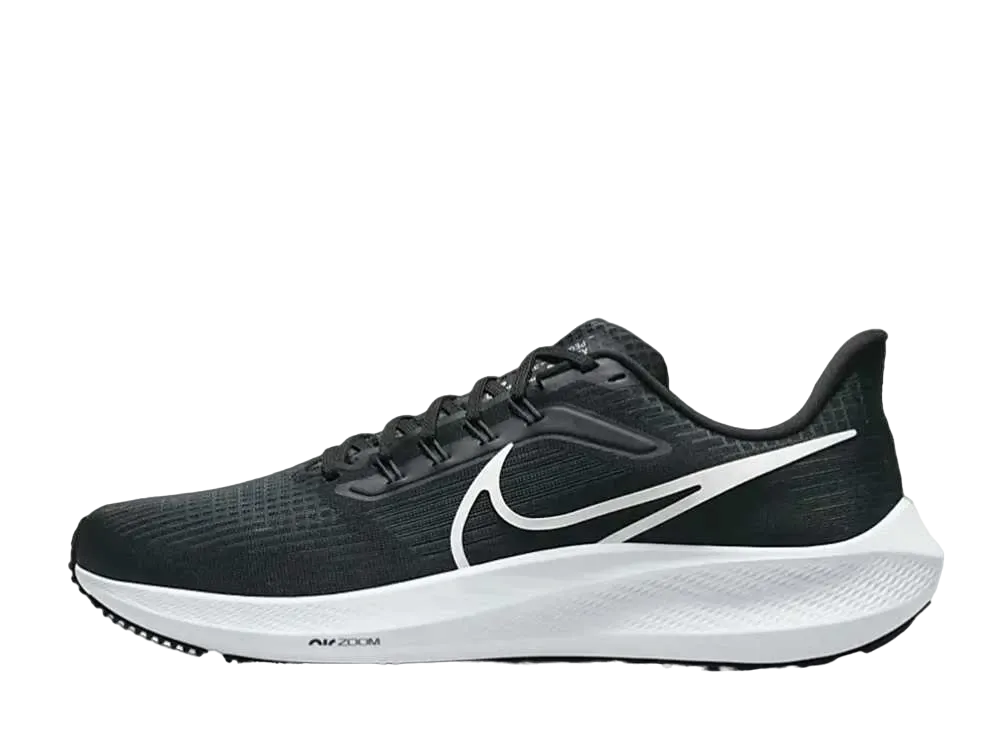 ナイキ エアズーム ペガサス39 "ブラック/ダーク スモーク グレー/ホワイト"