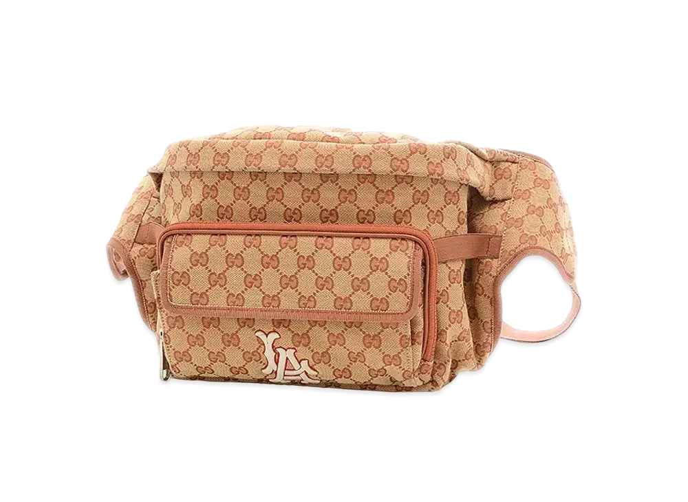 GUCCI x Los Angeles Angels GG Canvas Belt Bag "Beige"