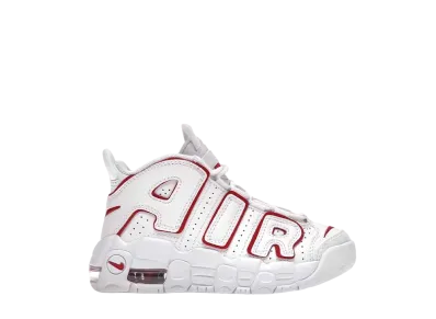Nike PS Air More Uptempo "White Varsity Red Outline"