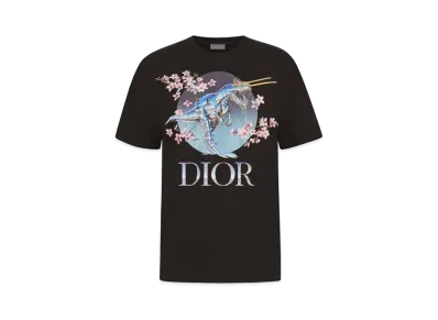 DIOR HOMME x Hajime Sorayama Dinosaurs Robot Print T-shirt "Black"